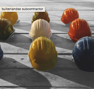 De buitenlandse subcontractor